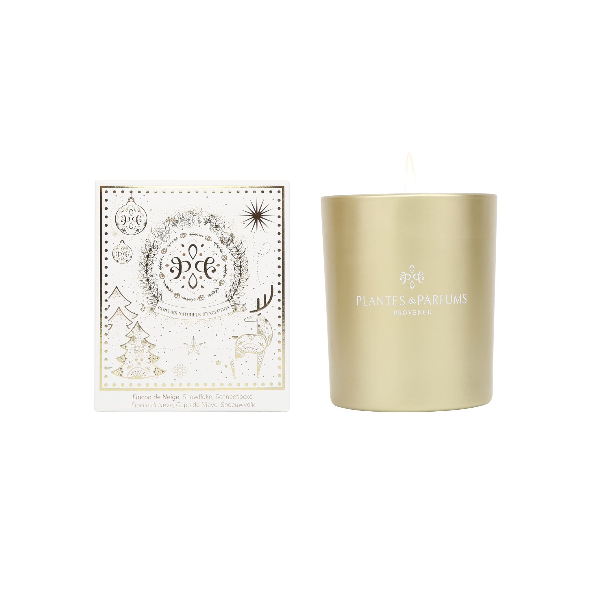Bougie Végétale Parfumée 180g Flocon de Neige