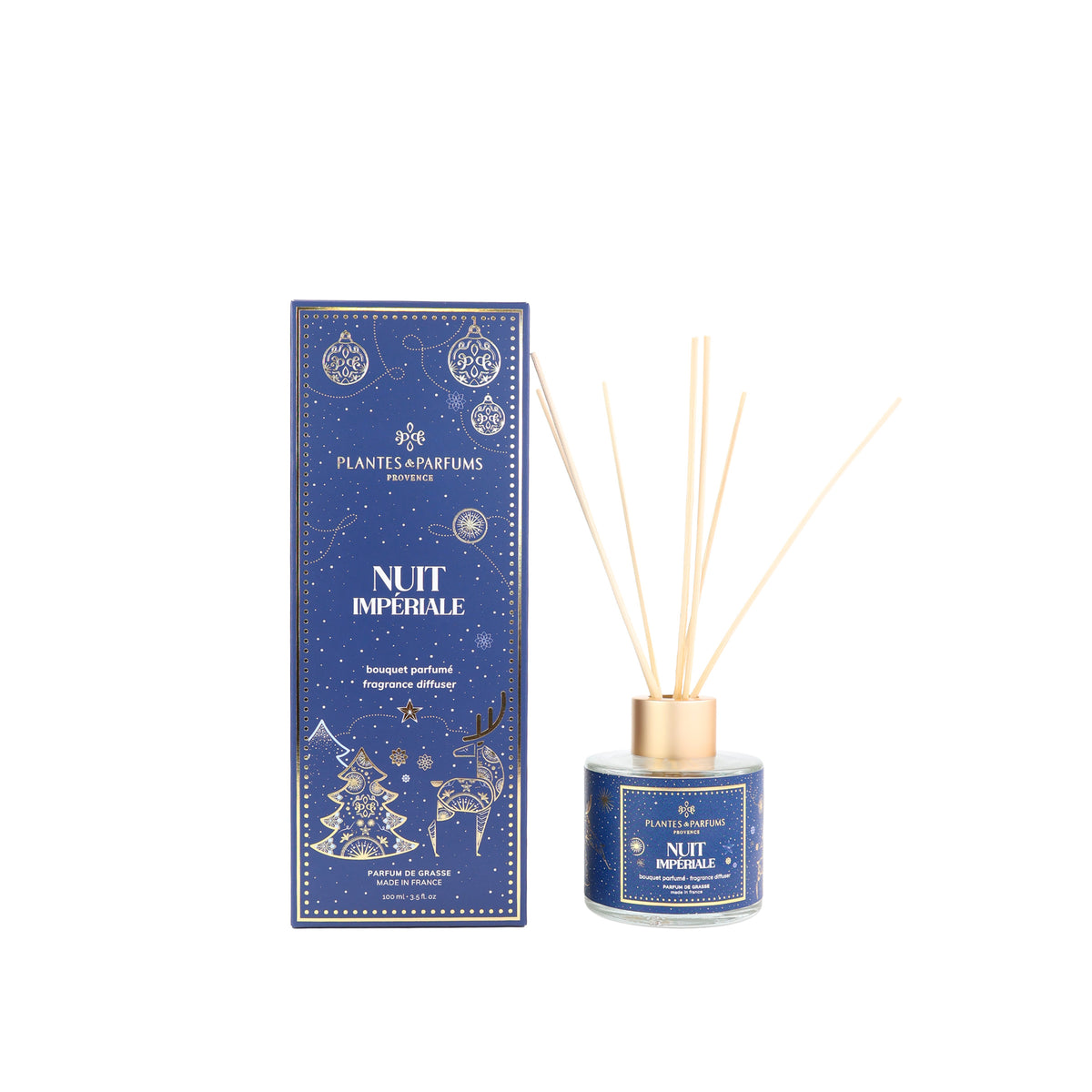 Bouquet parfumé Nuit Impériale 100ml avec bâtonnets diffuseurs