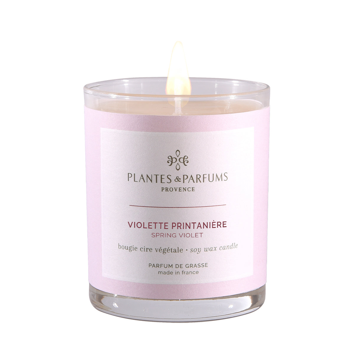 Bougie Végétale Violette Printanière 180g