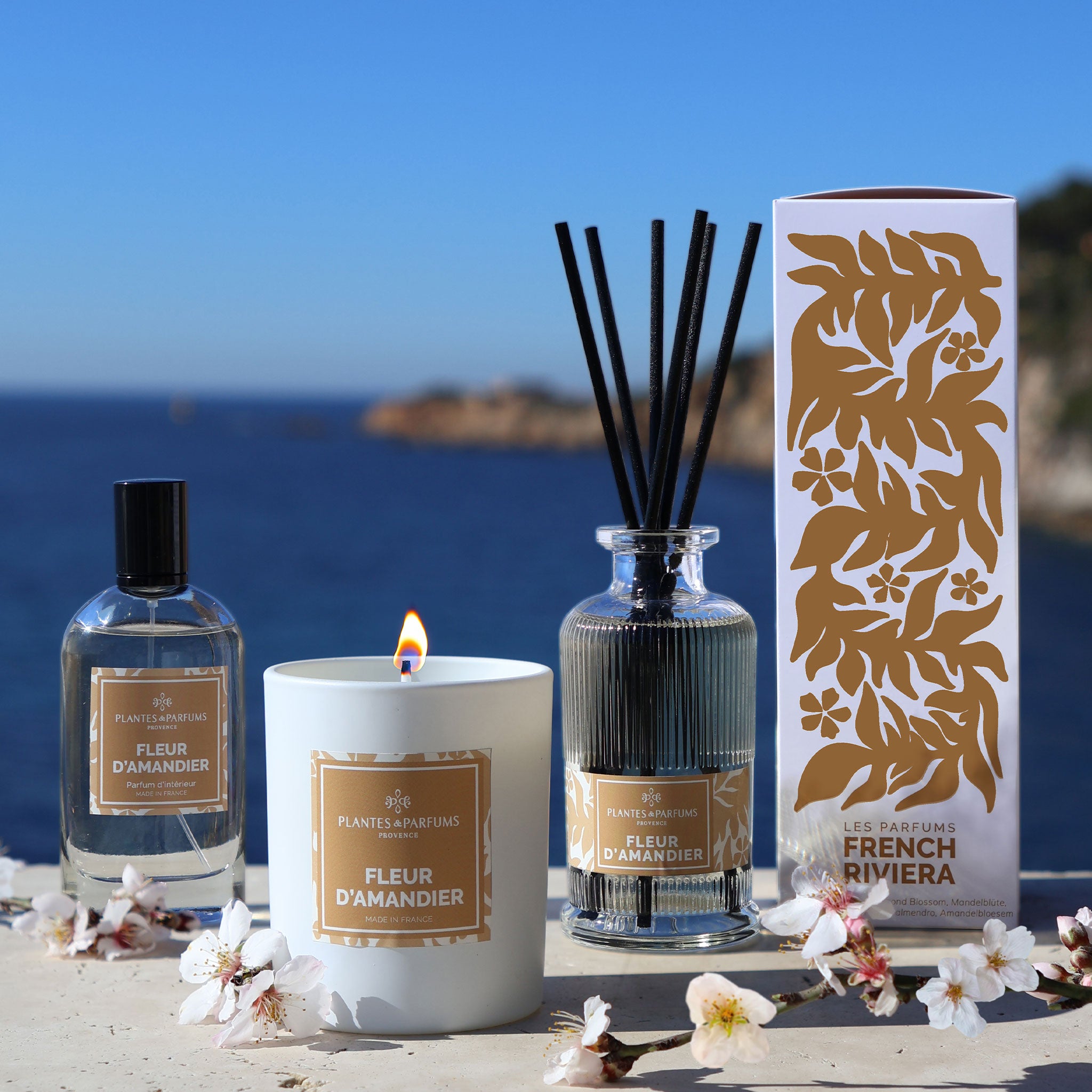 Bougie Parfumée 180g Fleur d'Amandier