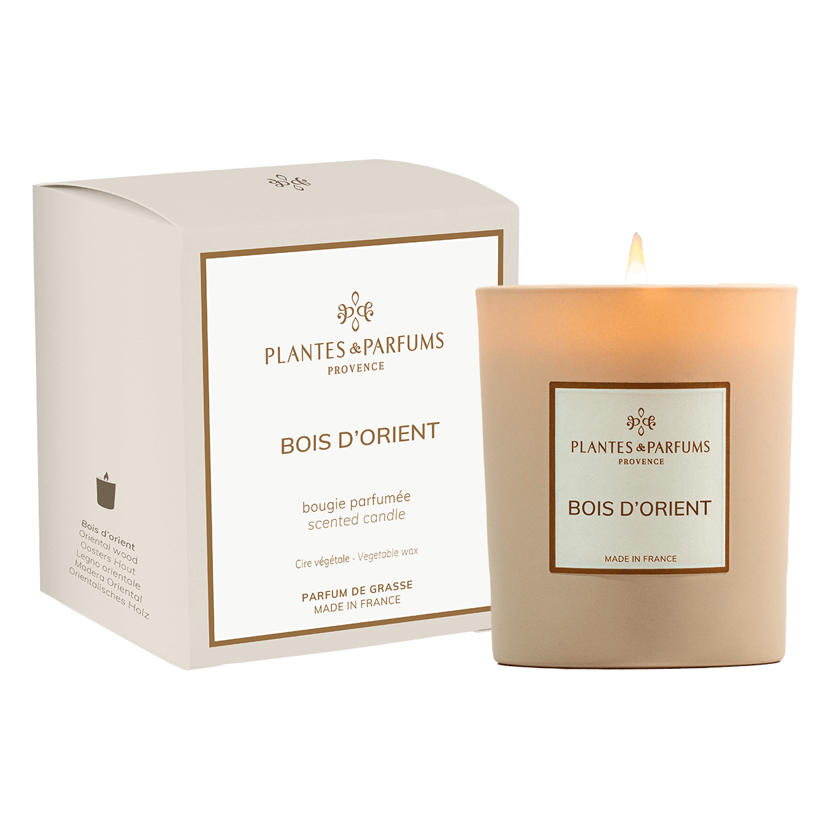 Bougie Parfumée Bois d'Orient 180g avec étui