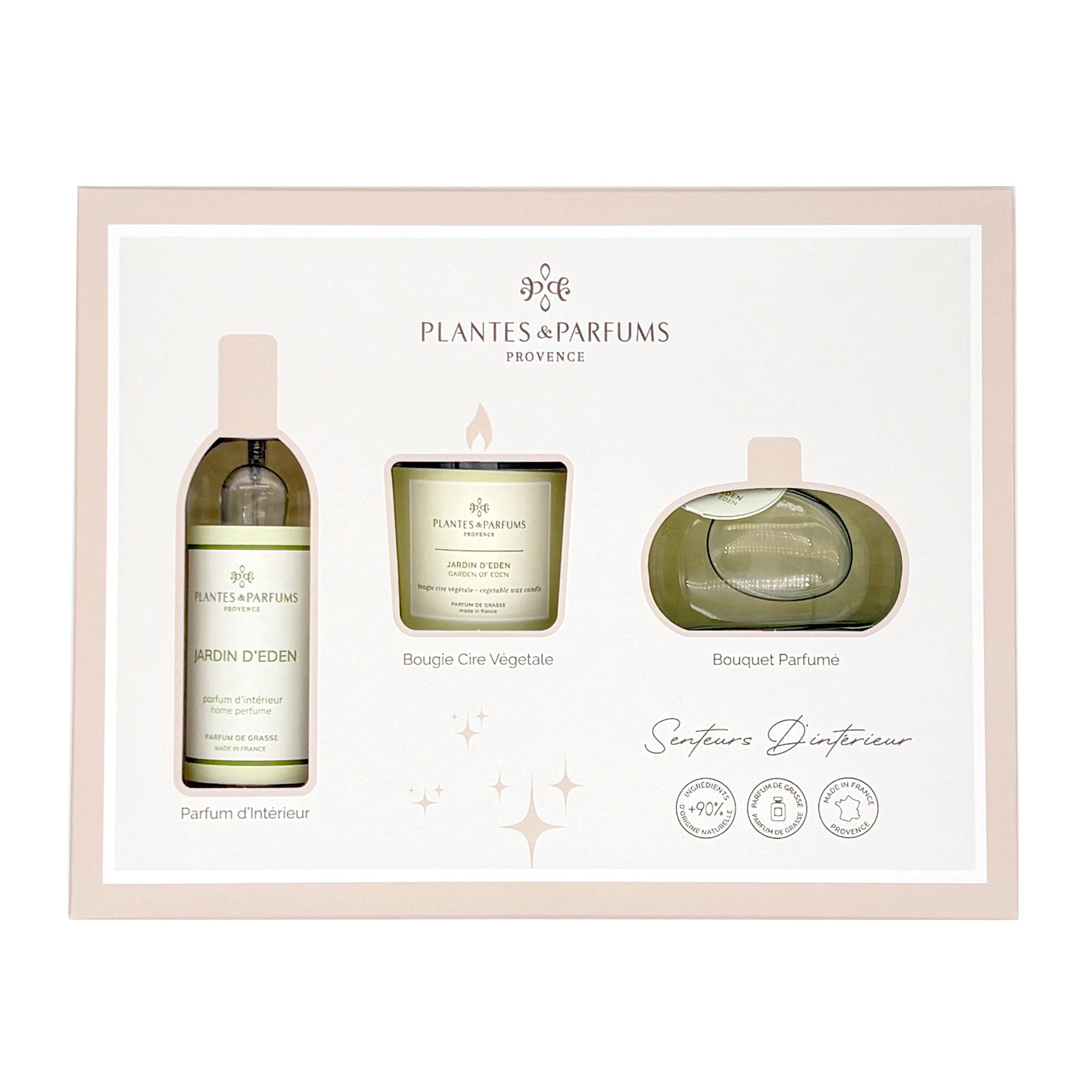 Coffret Senteurs d'Intérieur Jardin d'Eden