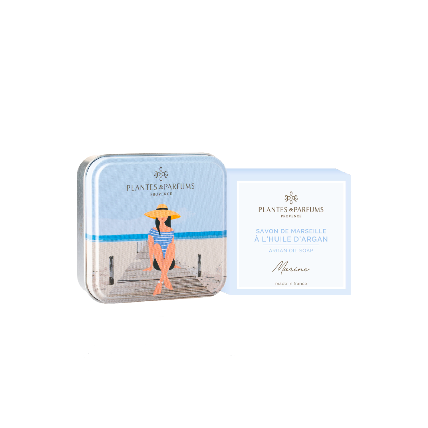 Boîte Métal Promenade Sur La Plage