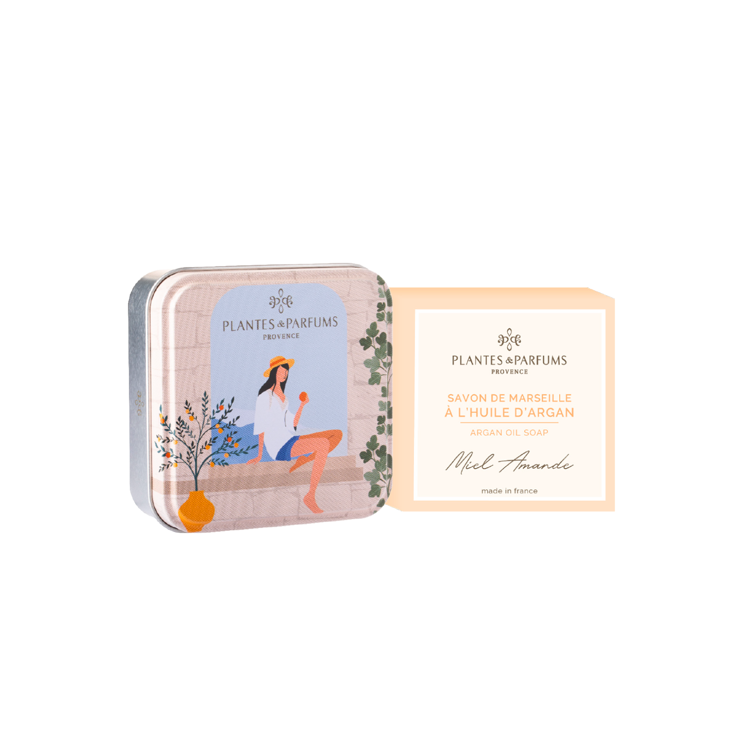 Boîte Métal Sur Les Marches