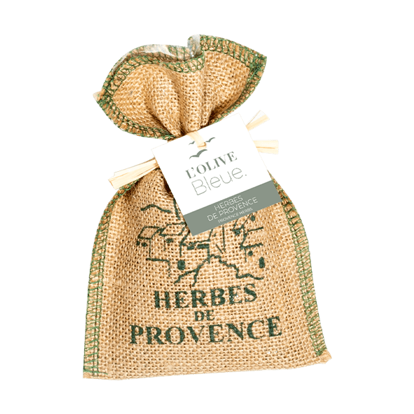 Sachet Individuel Herbes de Provence Toile Jute Sérigraphiée 50 g