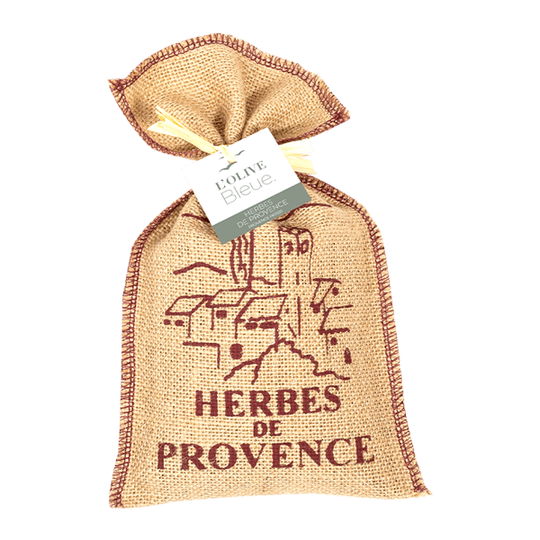 Sachet Individuel Herbes de Provence en Toile Jute Sérigraphiée 150 g