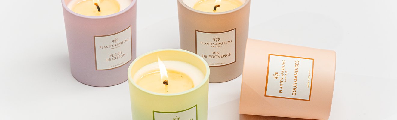 Bougies aux parfums frais