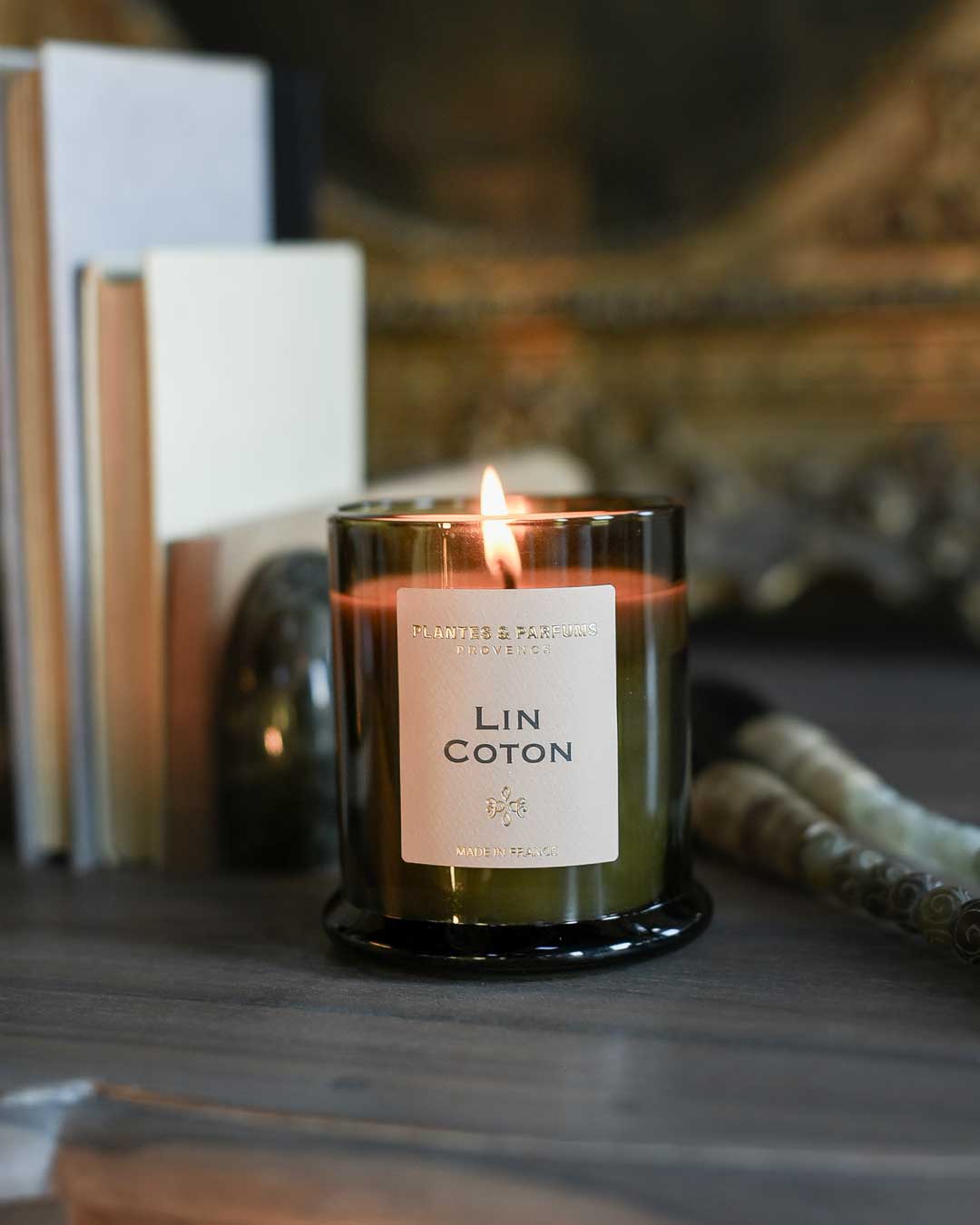 Bougie parfumée 260g Lin Coton