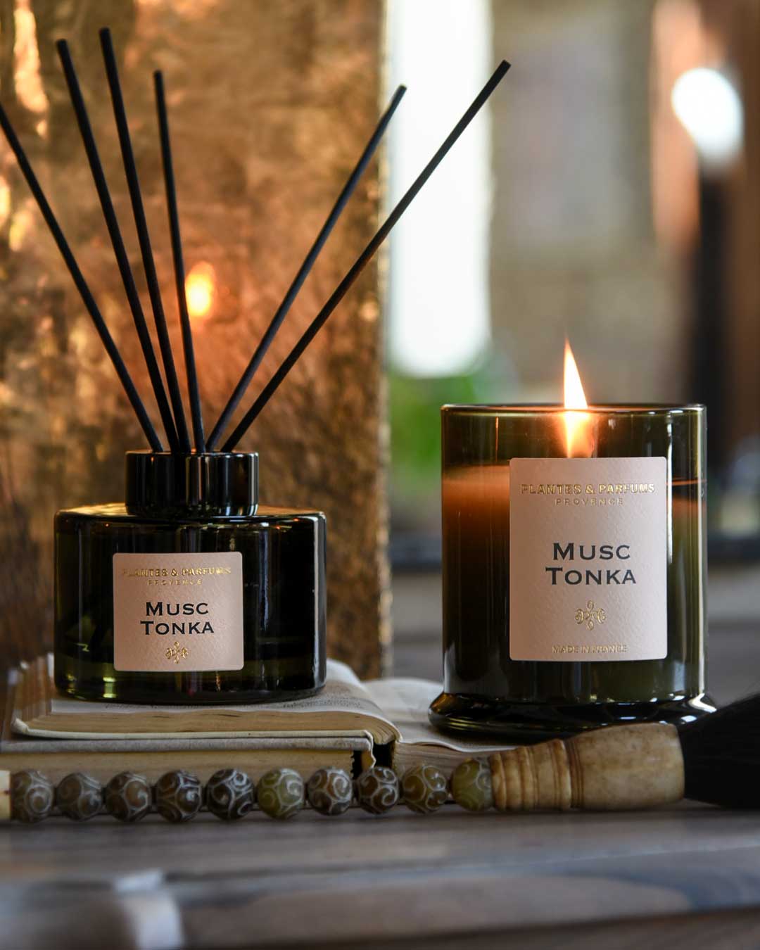 Bougie parfumée 260g Musc Tonka