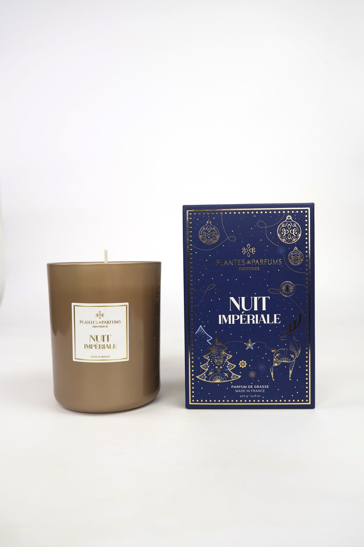 Bougie végétale parfumée Nuit Impériale 420g grand format Plantes & Parfums de Provence