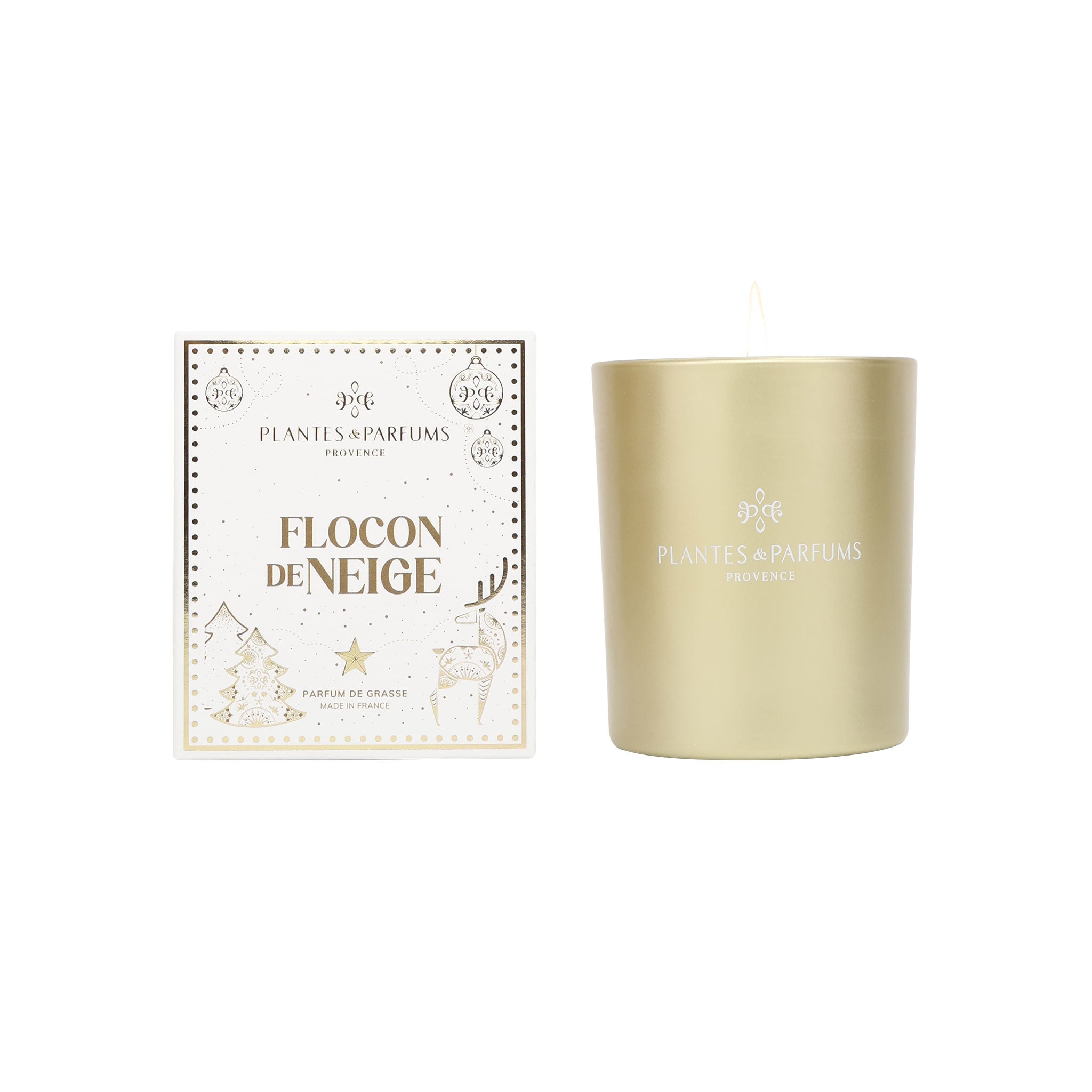Bougie Végétale Parfumée 180g Flocon de Neige