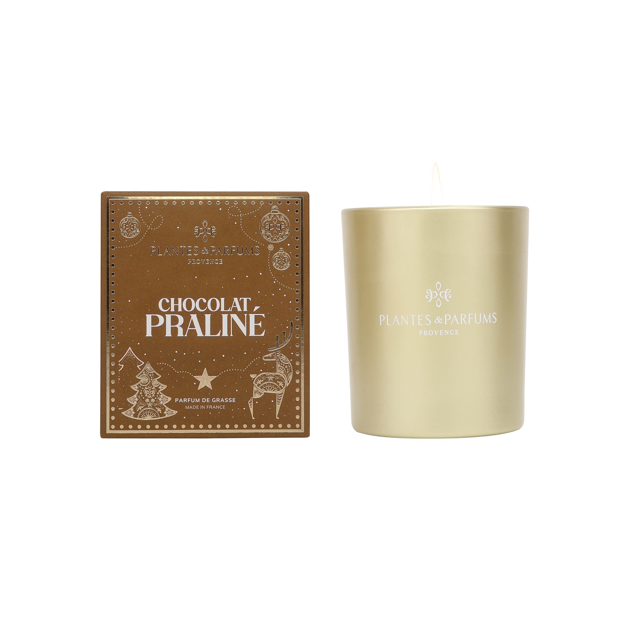 Bougie Végétale Parfumée 180g Chocolat Praliné