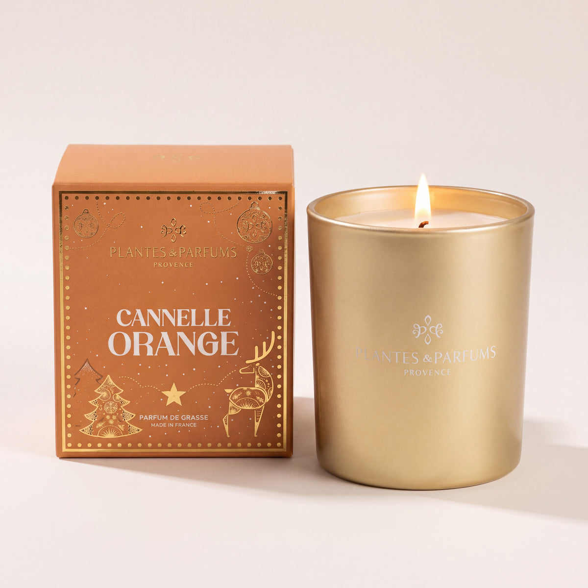 Bougie Végétale Parfumée 180g Cannelle Orange