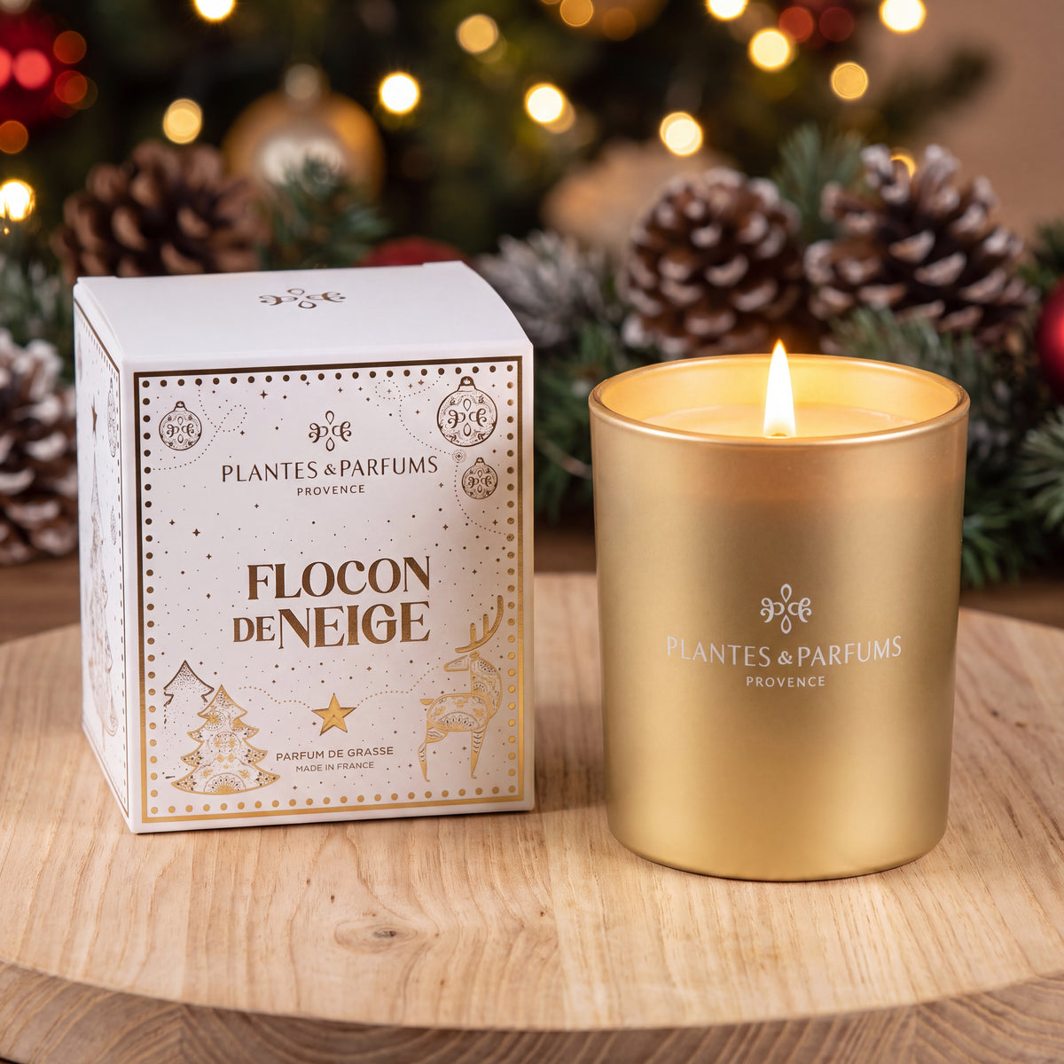 Bougie Végétale Parfumée 180g Flocon de Neige