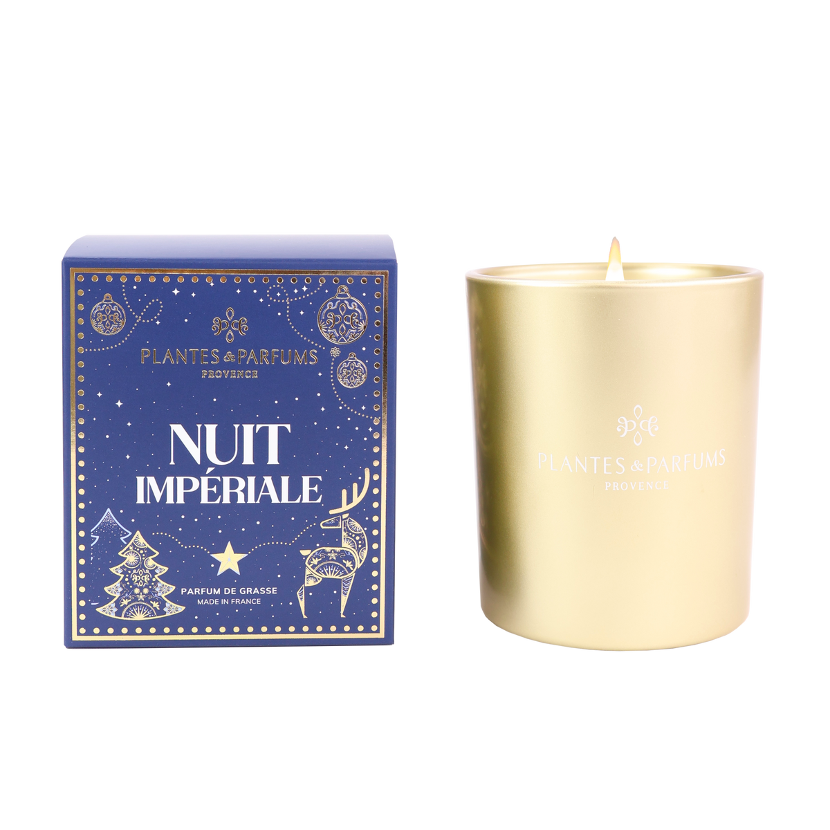 Bougie végétale parfumée Nuit Impériale 180g Plantes & Parfums de Provence