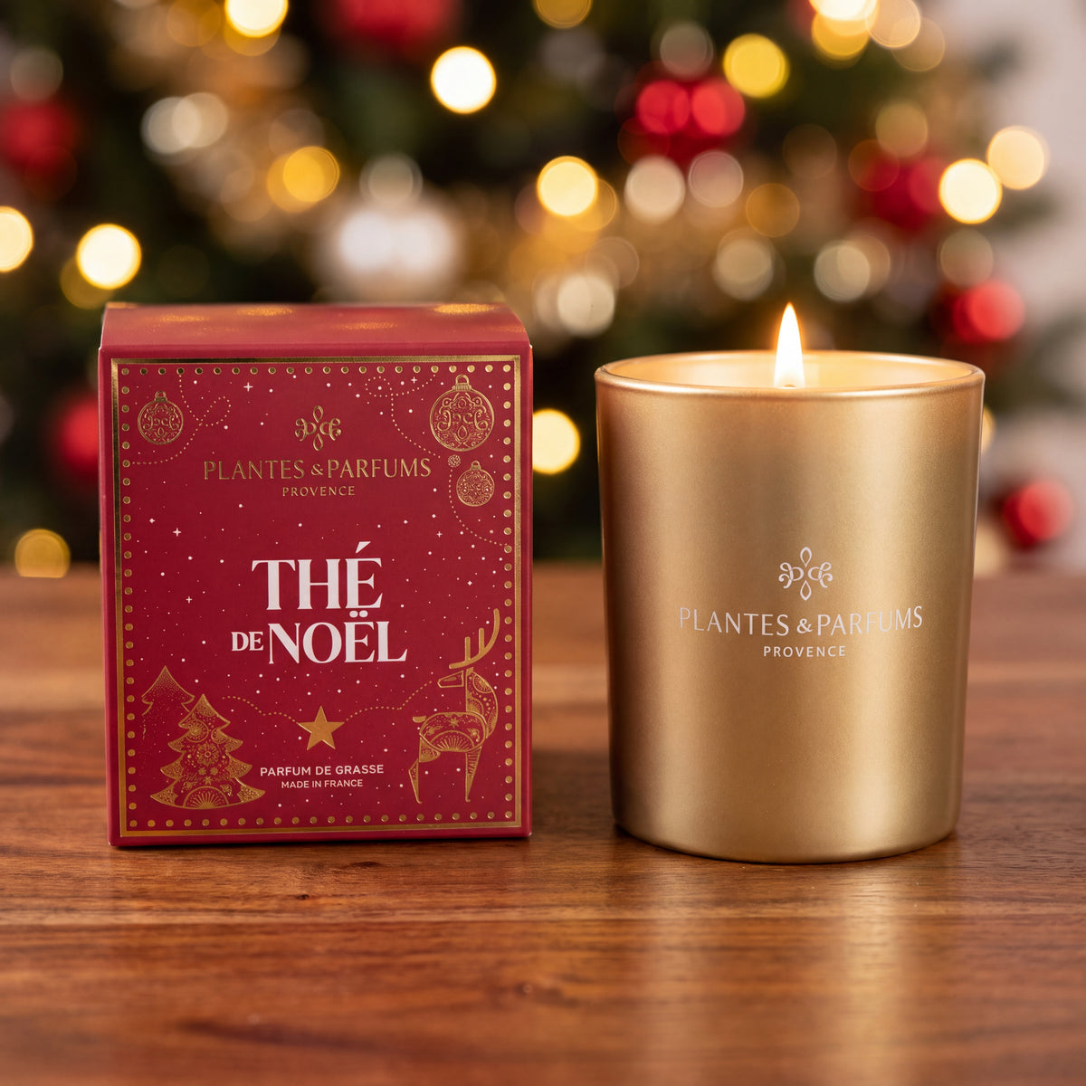 Bougie Végétale Parfumée 180g Thé de Noël