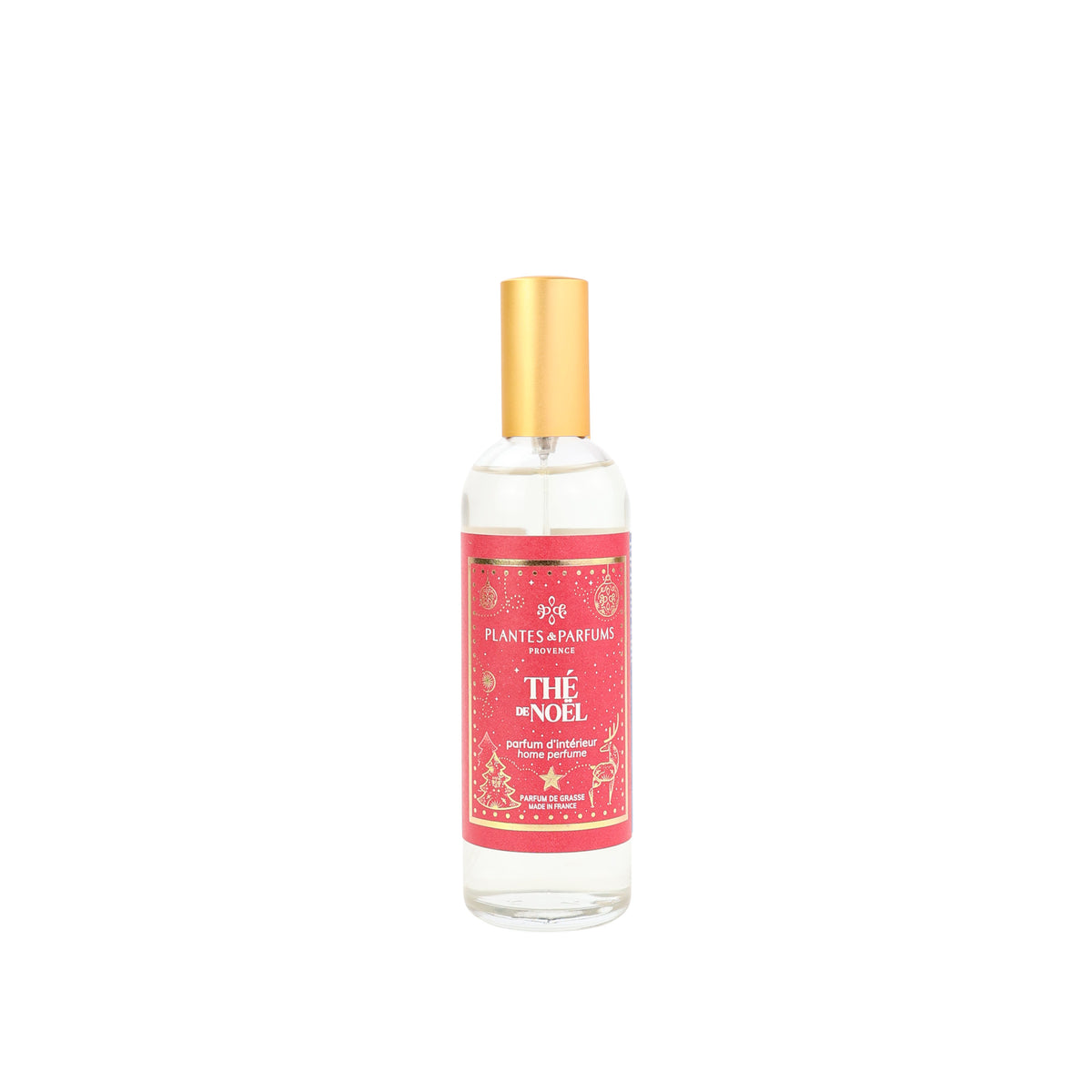 Parfum d’intérieur Thé de Noël 100ml en vaporisateur Plantes & Parfums de Provence