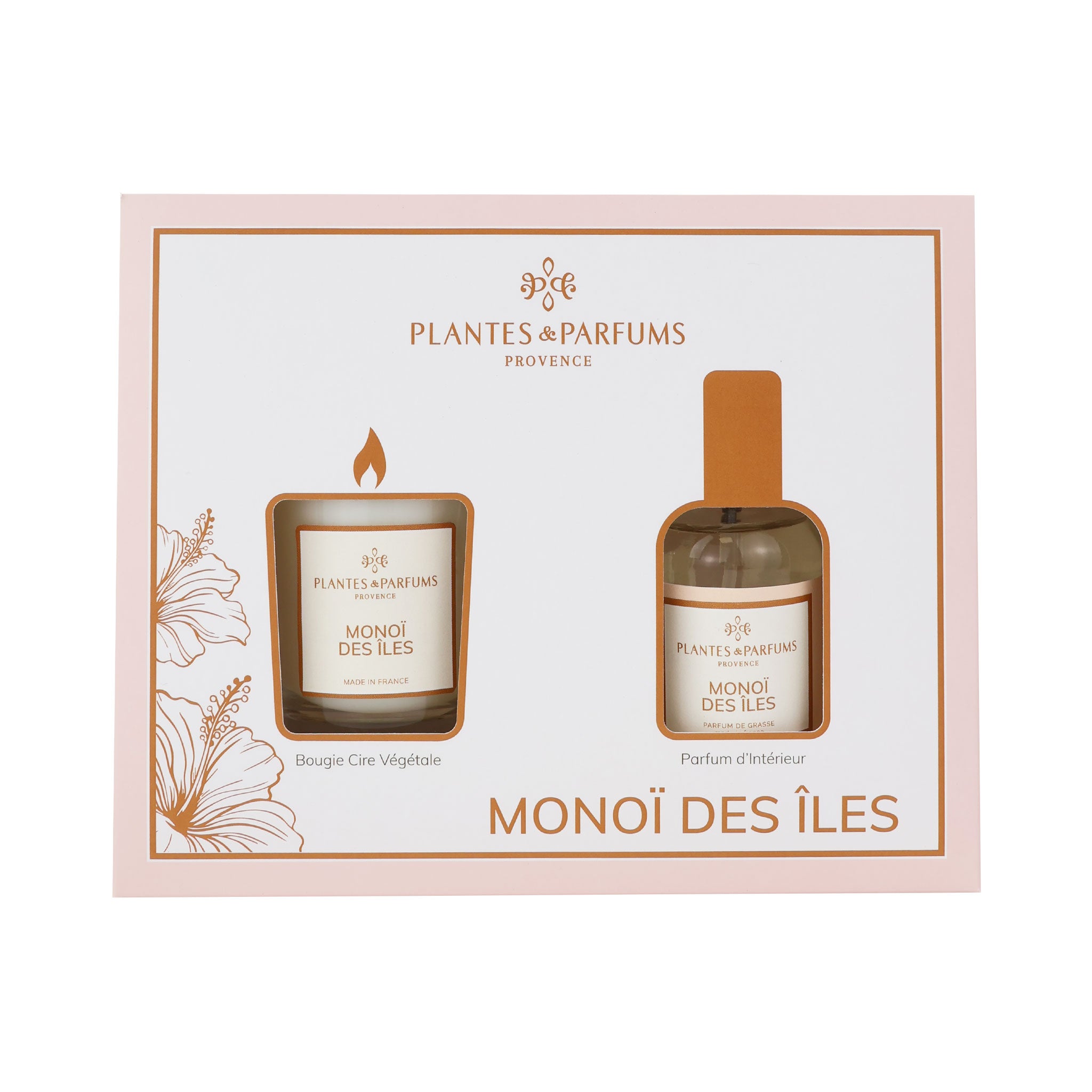 Monoï des Îles Coffret Bougie 75g/PI 50ml