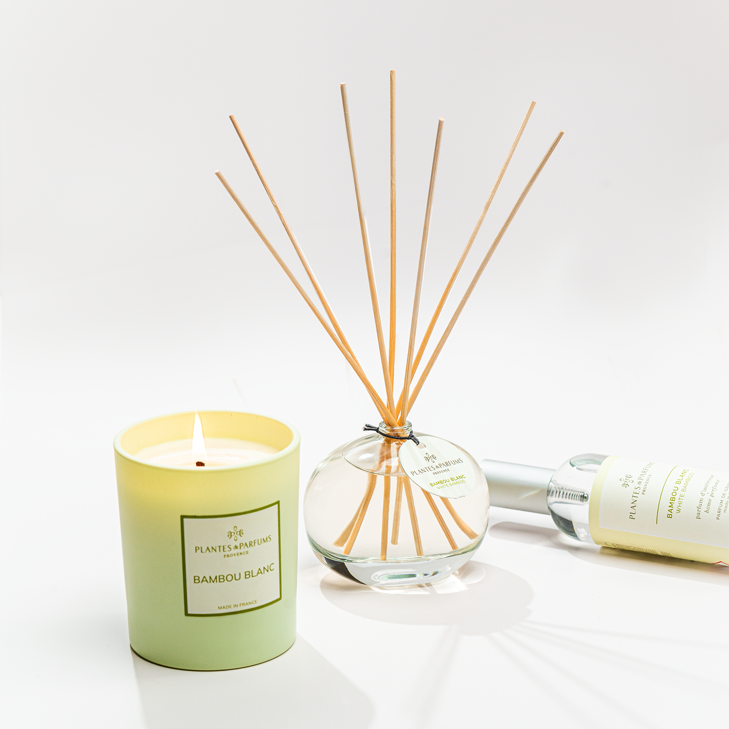 Bougie Parfumée Bambou Blanc 180g