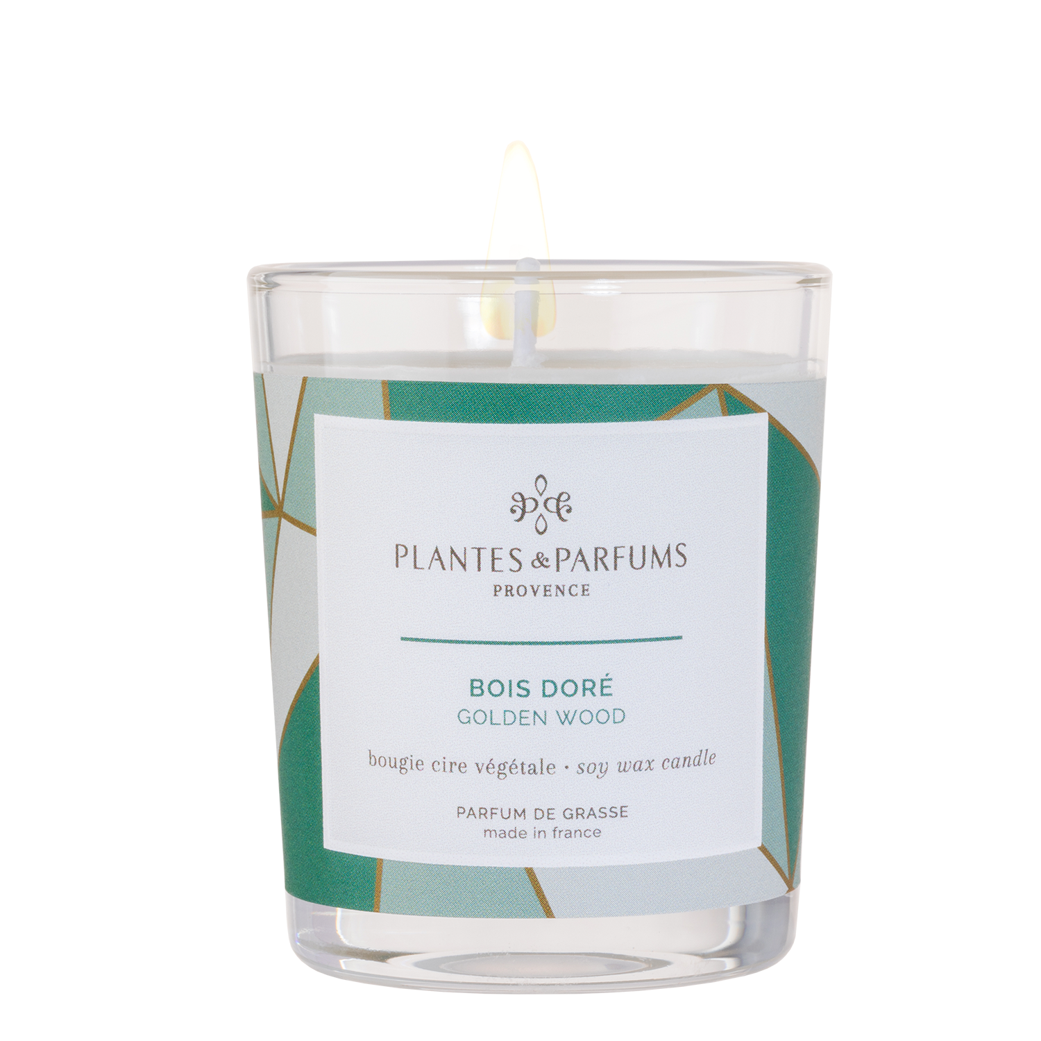 Bougie Végétale Bois Doré 75g